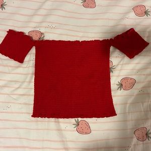 Almost Famous off shoulder crop top